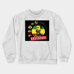 Haile Selassie | Rasta | Rastafari | lion of judah Crewneck Sweatshirt